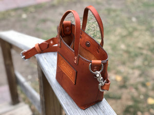 Leather Hand Bag: