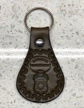 Load image into Gallery viewer, Police Keychain (Bridal Leather)