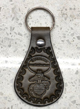 Load image into Gallery viewer, Marines Keychain (Bridal Leather)