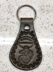 Marines Keychain (Bridal Leather)