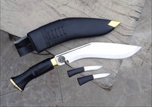 Load image into Gallery viewer, Handmade Nepalese Gurkha Issue Kukri Fighting &amp; Survival knife (10 inch Blade)