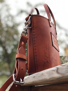 Leather Hand Bag: