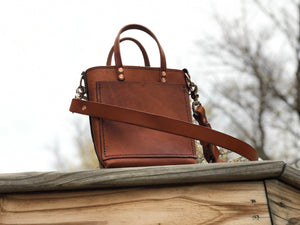 Leather Hand Bag: