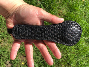 Safeguard: Pocket Hammer (6 3/4In. Flat Sap) "The Midget” (Basket Weaved) Black