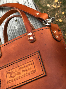 Leather Hand Bag: