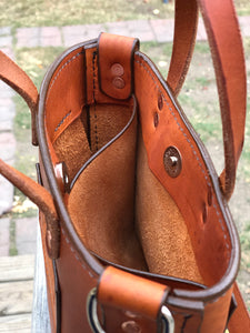 Leather Hand Bag: